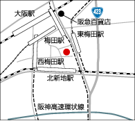 三重県大阪事務所　企業誘致担当地図