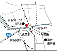 三重県企業立地室　東京誘致担当地図