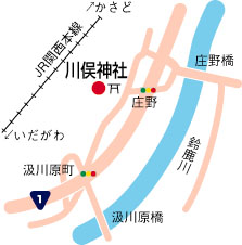 川俣神社周辺地図