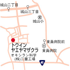 トウインヤエヤマザクラ周辺地図