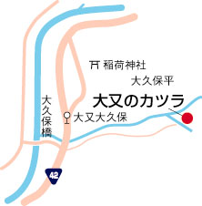 大又のカツラ周辺地図