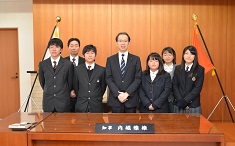 福島県知事表敬訪問の様子