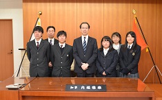 福島県知事表敬訪問の様子