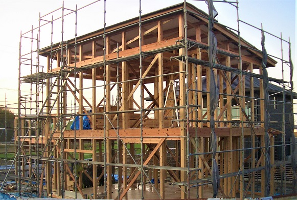 松阪の木を構造材へ９割以上使用した家