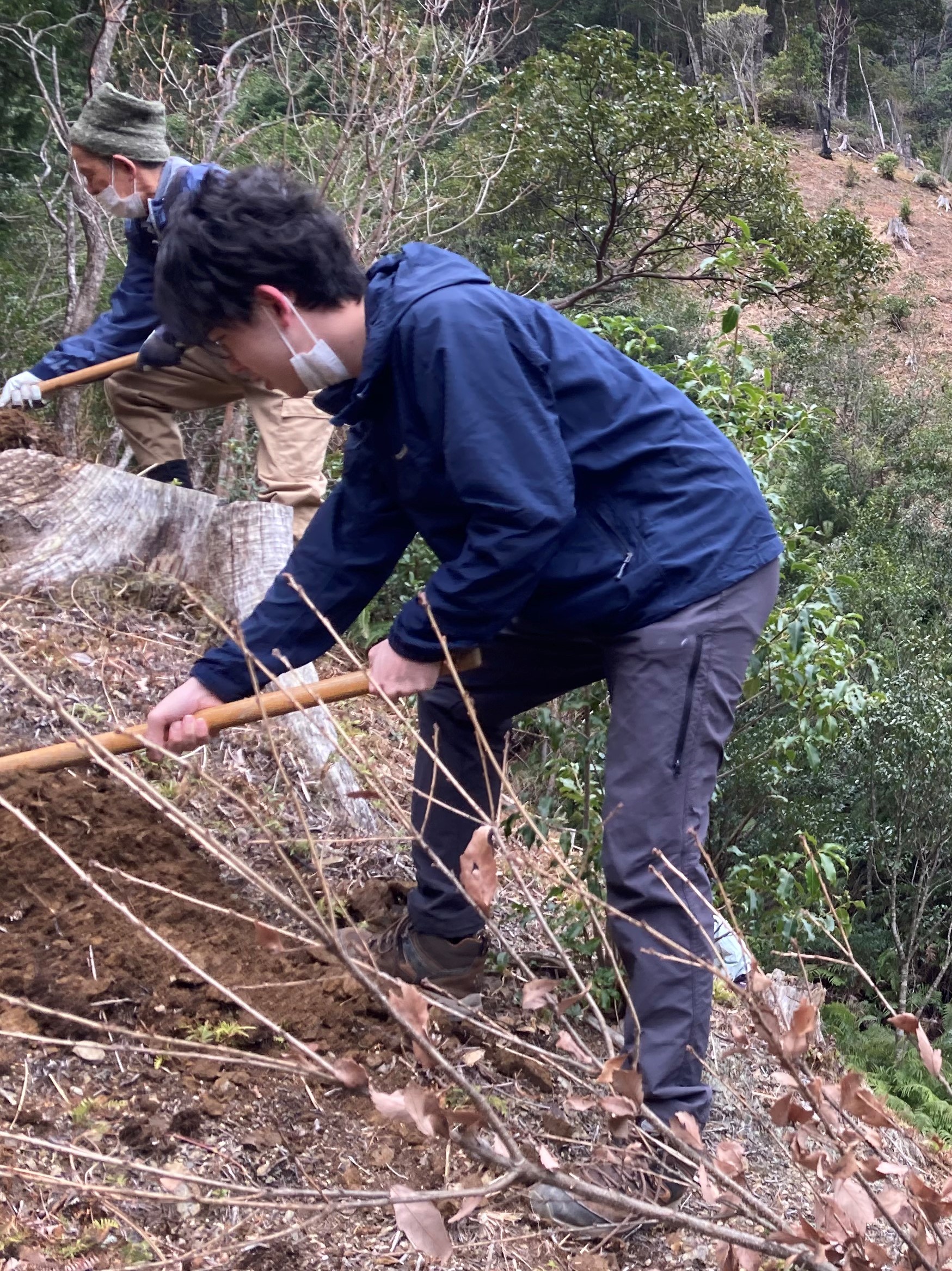 第２４回下河内山林植樹状況