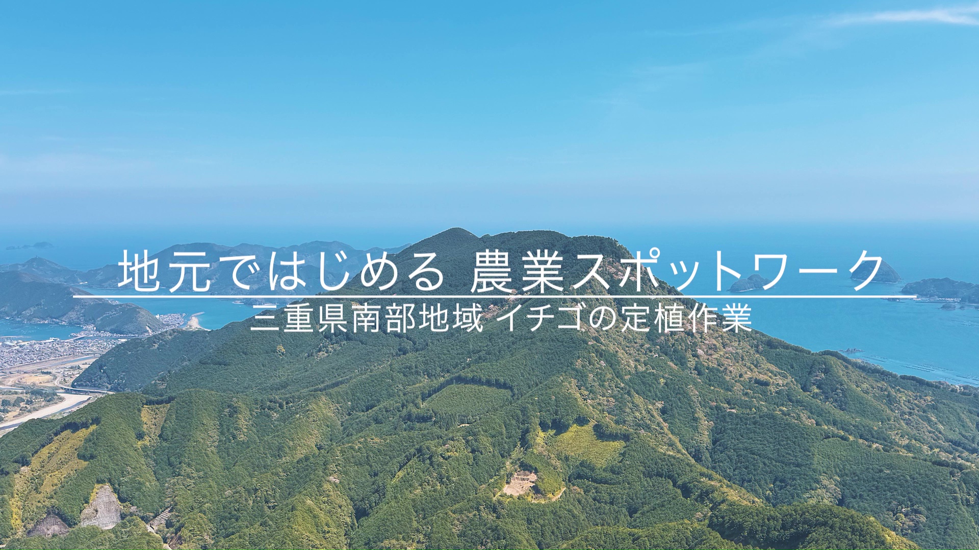 【イチゴ編】三重県南部地域ではじめる農業スポットワーク