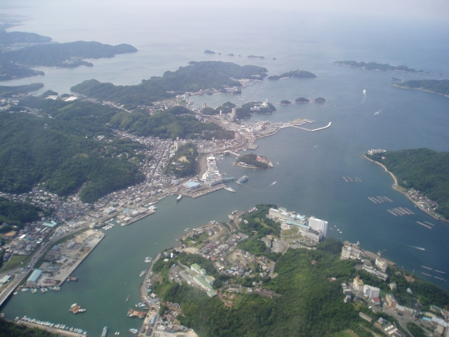 鳥羽港の全景写真