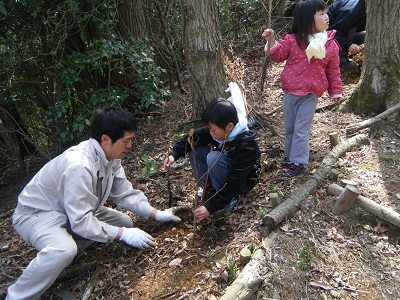 植樹の様子