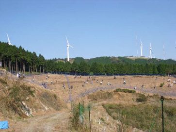 百五銀行の植樹活動