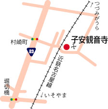子安観音寺周辺地図