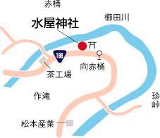 水屋神社周辺地図
