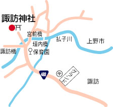 諏訪神社周辺地図