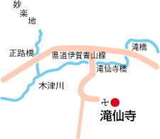 滝仙寺周辺地図