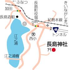 長島神社周辺地図
