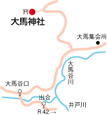 大馬神社周辺地図
