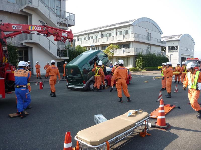 自動車事故救助訓練