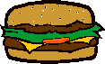 ハンバーガーの絵