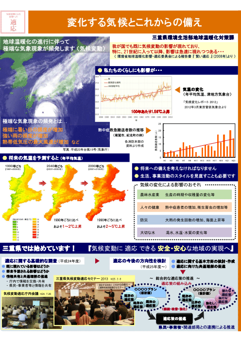 変化する気候とこれからの備え・ポスター