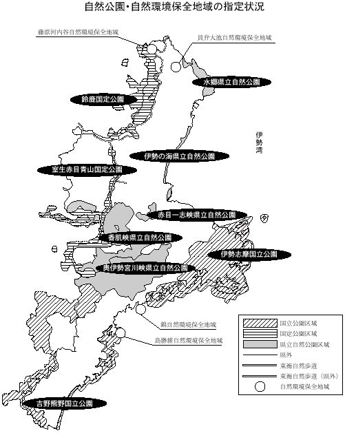 自然公園・自然環境保全地域の指定状況