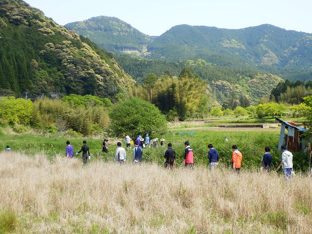 竹林へ向かう