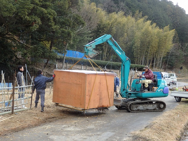 小屋の移動