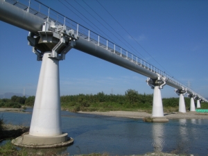 員弁川水管橋（桑名市）