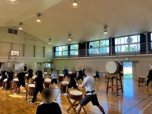 太鼓　普段の練習風景