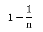 1-1/n