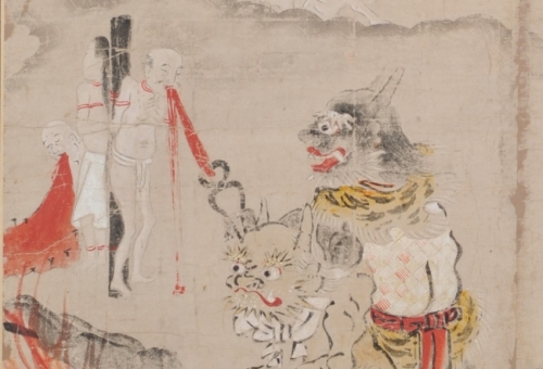 往生要集画(部分) 伊賀市滝仙寺蔵