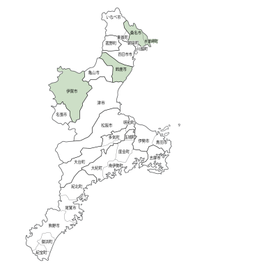 議会議員補欠選挙区：地図