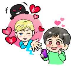 イラスト：ロマンス詐欺