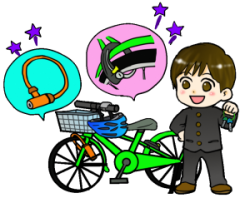 イラスト：乗物盗対策