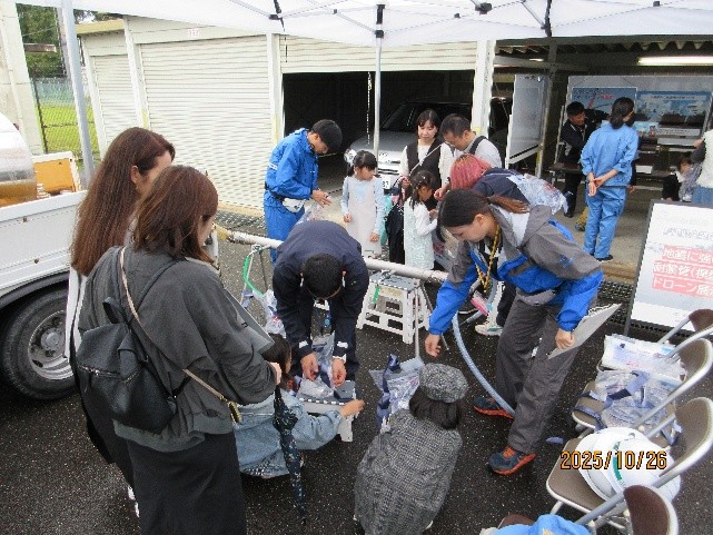 応急給水体験（高野浄水場）