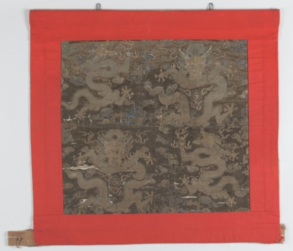 上野西町楼車前幕「雲龍文」(伊賀市)