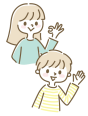 イラスト:子ども2人a