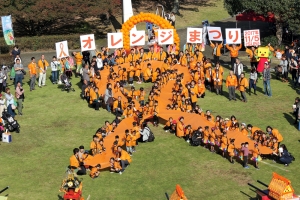 写真:「みえこどの城」オレンジまつり