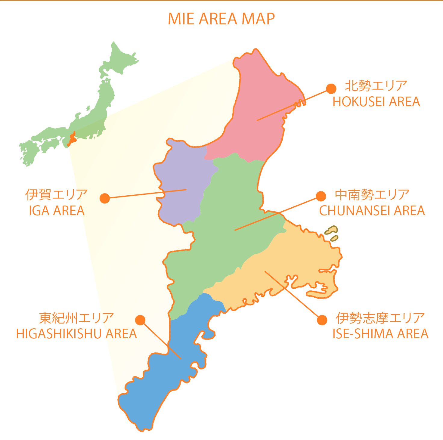 Welcome toWhat Type of Prefecture is Mie?The Five Areas of Mie Prefecture